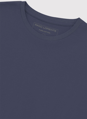 Niebieski t-shirt męski