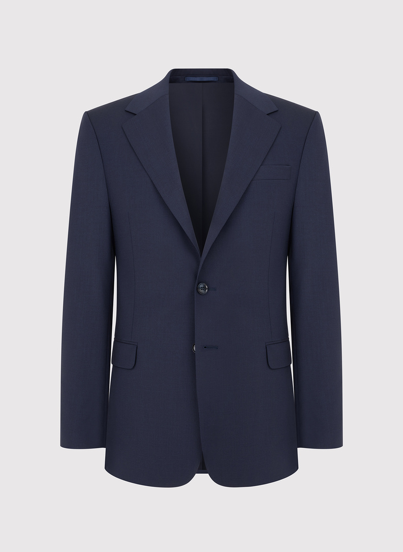 Wełniana marynarka garniturowa w kolorze granatowym