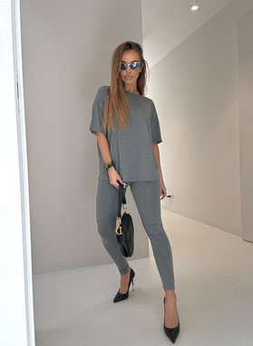 Komplet damski SARA DROP ciemnoszary