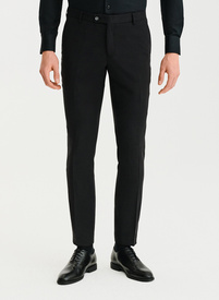 Czarne spodnie ganiturowe