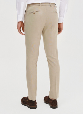 Beżowe spodnie ganiturowe