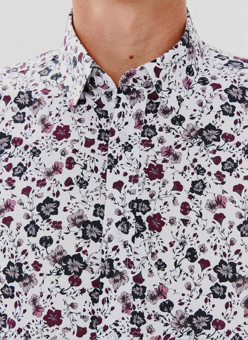 Koszula męska w kwiaty