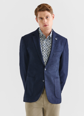 Granatowa marynarka casualowa