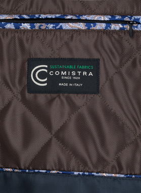 Wełniany płaszcz męski w kolorze granatowym