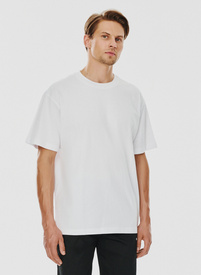 Biały męski t-shirt basic