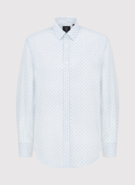 Koszula w kropki o kroju Regular