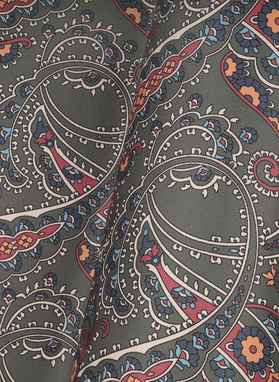 Zielona poszetka męska paisley