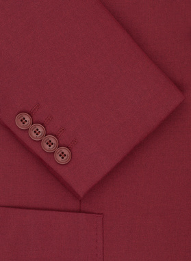 Czerwona gładka marynarka męska