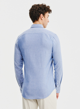 Koszula męska z kołnierzem na guziki