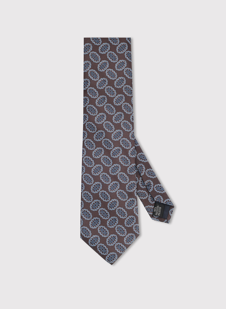 Brązowy krawat męski