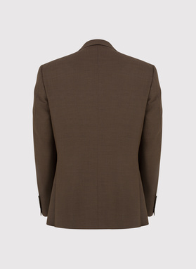 Brązowa marynarka garniturowa