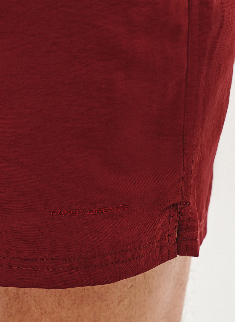 Szorty kąpielowe męskie w bordowym kolorze