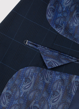 Granatowa marynarka garniturowa P22SF-3G-014-G-S