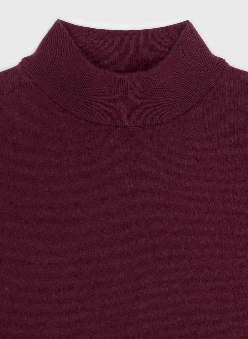 Półgolf męski bordowy P22WF-2X-007-D-0