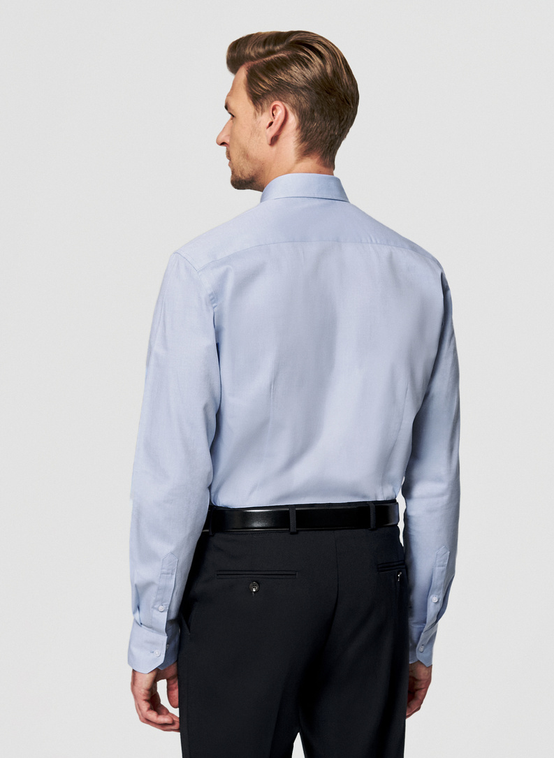 Niebieska koszula męska z bawełny