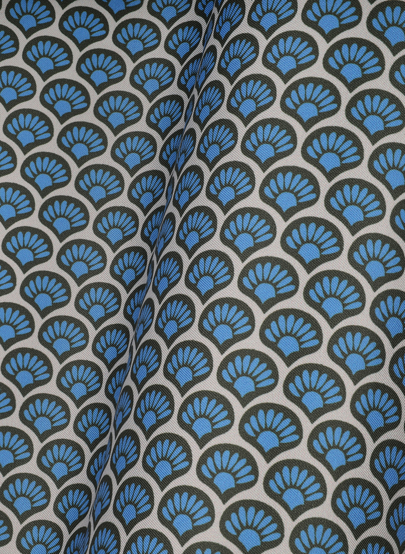 Wzorzysta szara poszetka męska