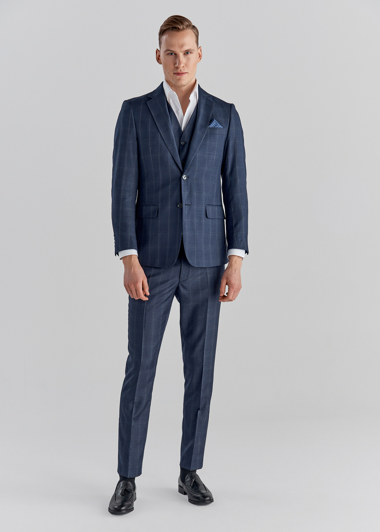 Kamizelka męska garniturowa P21WF-8G-077-G-S