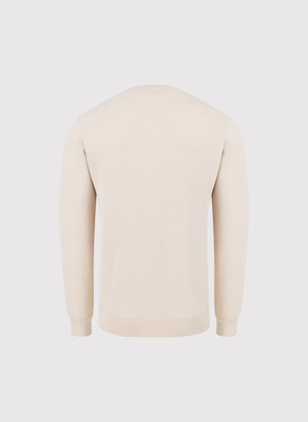 Jasnobeżowy sweter męski