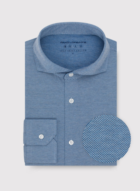 Bawełniana koszula męska w kolorze niebieskim