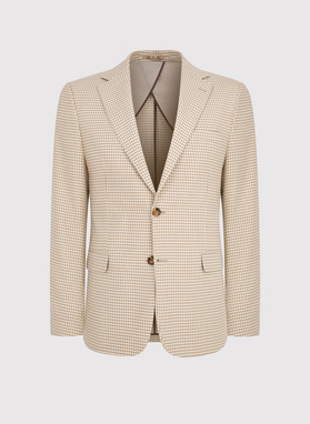 Jasna marynarka męska w pepitkę