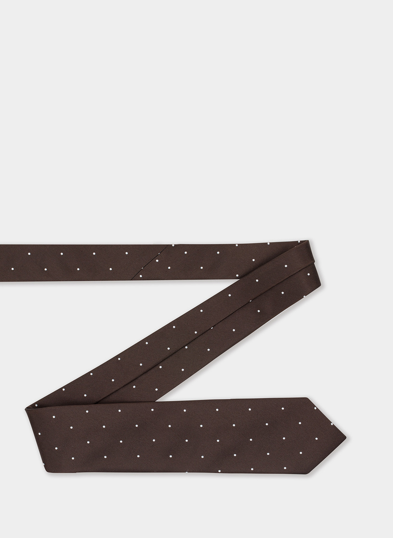 Krawat męski brązowy P21WP-KX-242-A