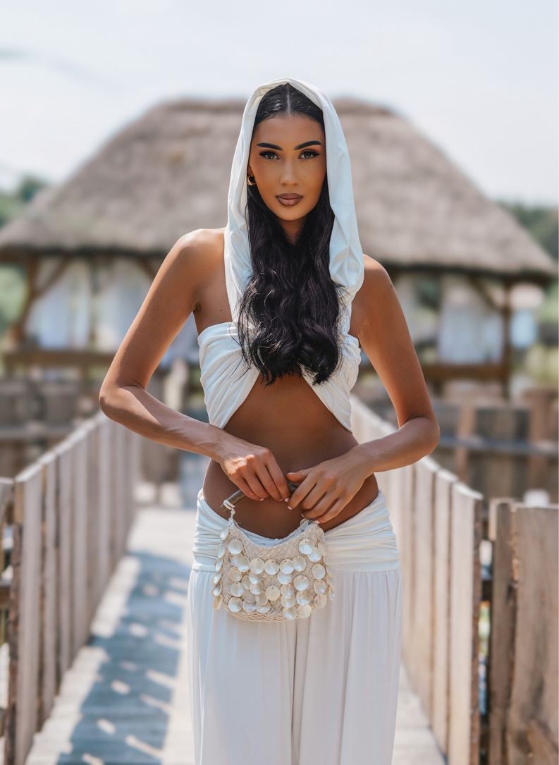 Komplet top i spodnie RIVIERA MUSE SET ecru