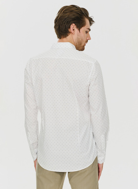 Elegancka koszula męska w delikatny wzorek