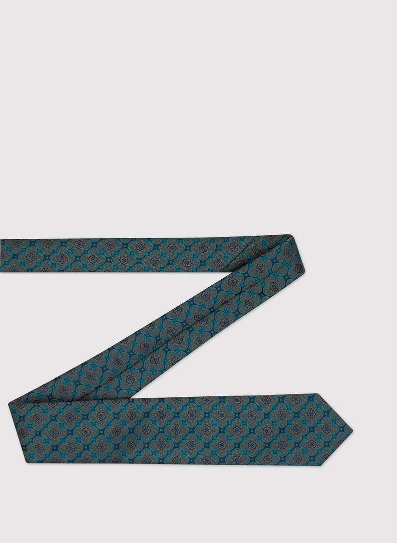 Krawat męski w kwiaty