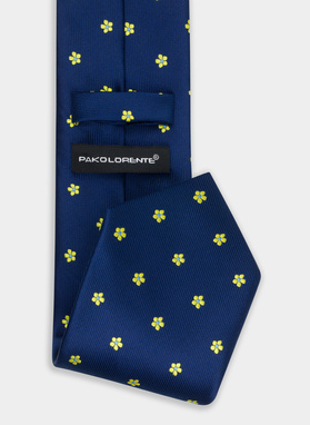 Krawat męski granatowy P22SF-KX-018-G-0