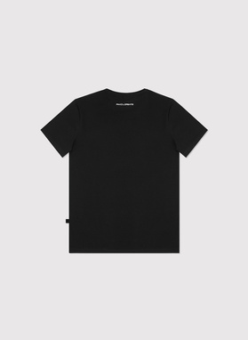 Czarny gładki T-shirt Basic