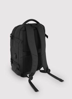 Czarny plecak męski