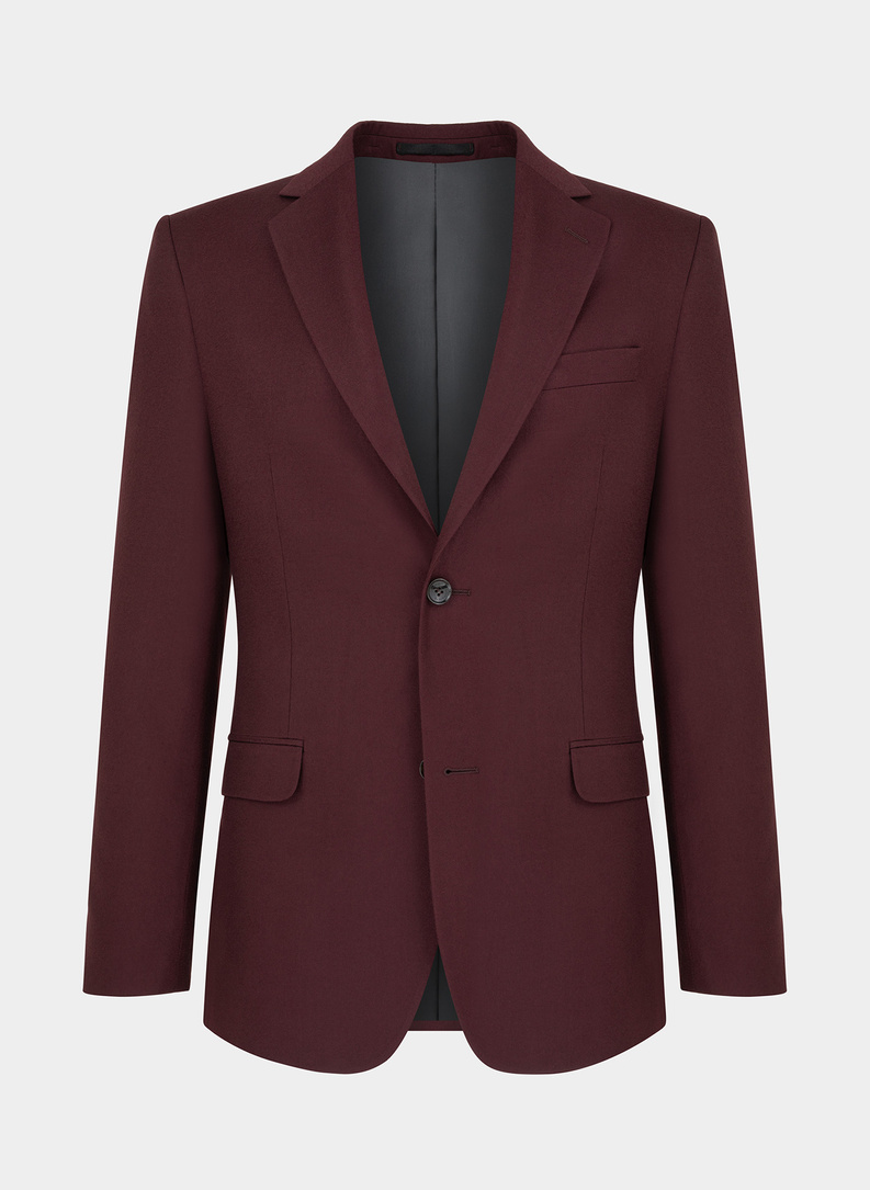 Bordowa marynarka garniturowa P21WP-3G-036-D