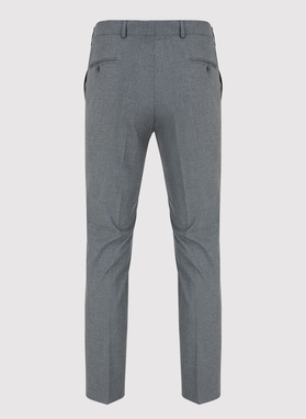 Szare gładkie spodnie garniturowe