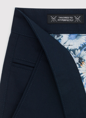 Granatowe męskie spodnie chino