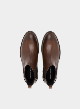 Buty męskie sztyblety brązowe P21WF-BX-005-A