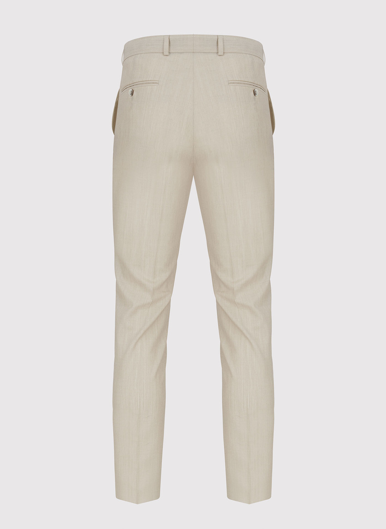 Beżowe spodnie garniturowe P22SP-6G-025-E-S