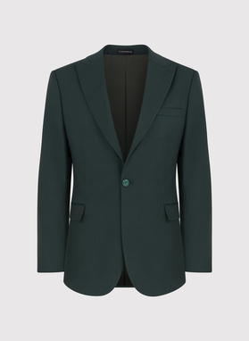 Elegancki zielony garnitur męski