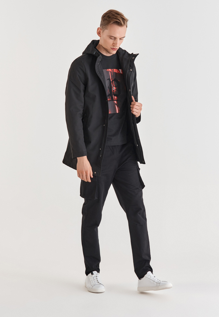 Spodnie cargo czarne M21WF-WX-047-C