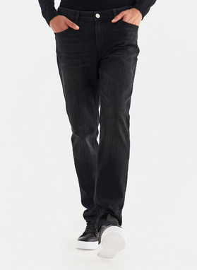 Czarne jeansowe spodnie męskie