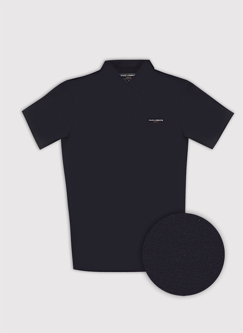 Granatowe polo męskie