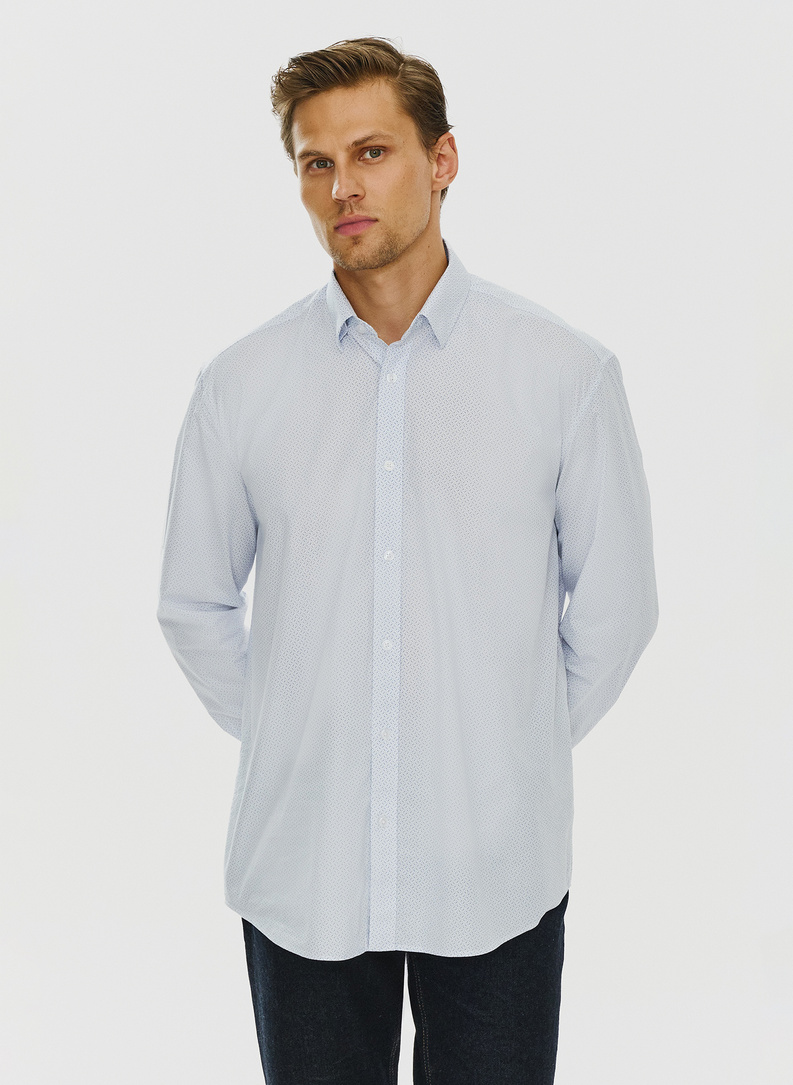 Koszula o kroju Regular w mikrowzór 