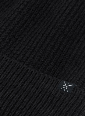 Bawełniana czapka w kolorze czarnym