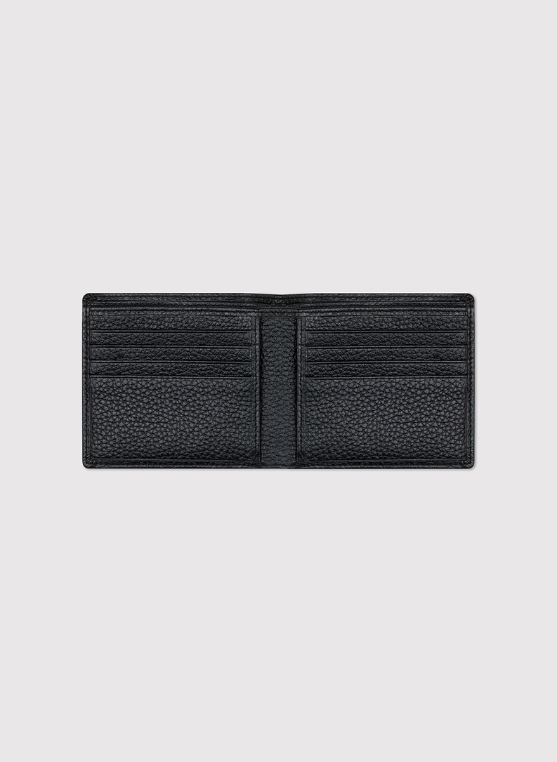 Czarny portfel męski 