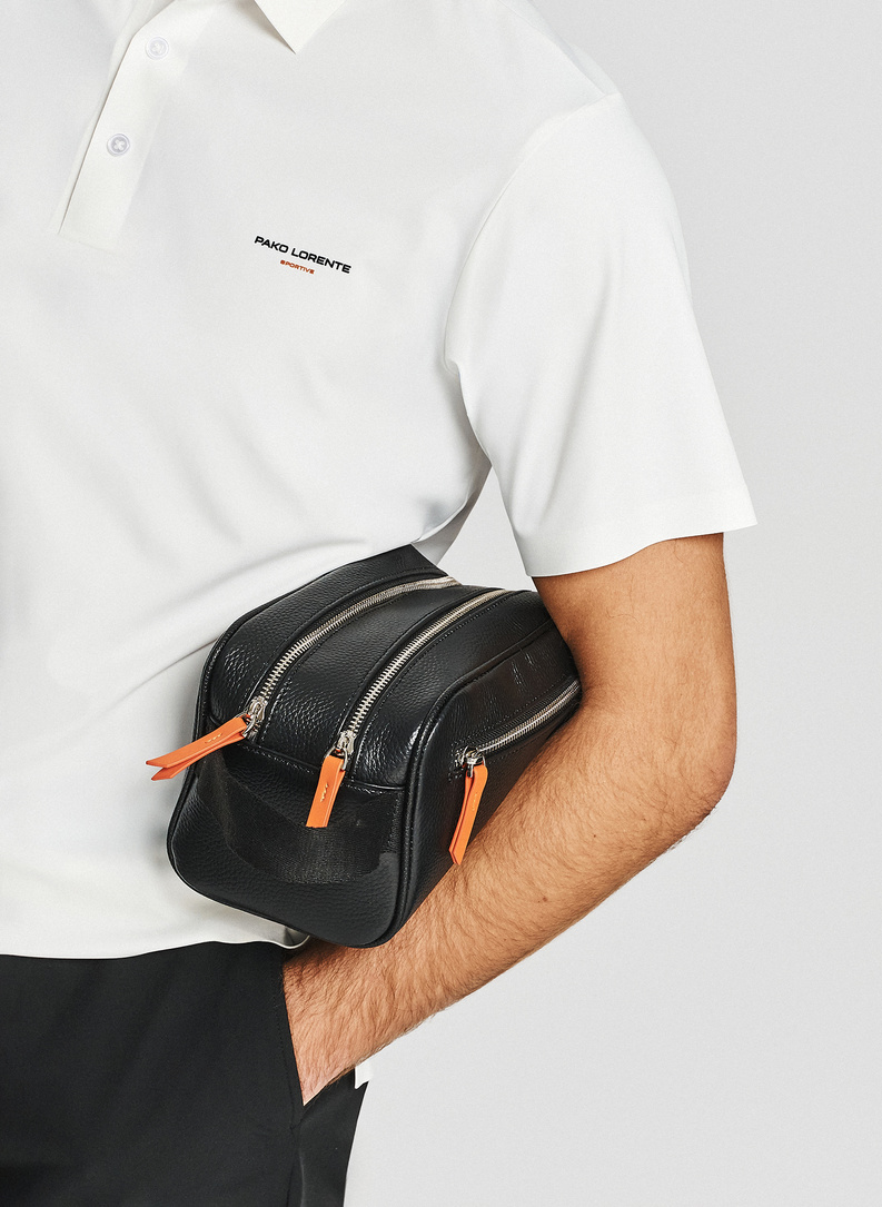 Dwukomorowa kosmetyczka męska