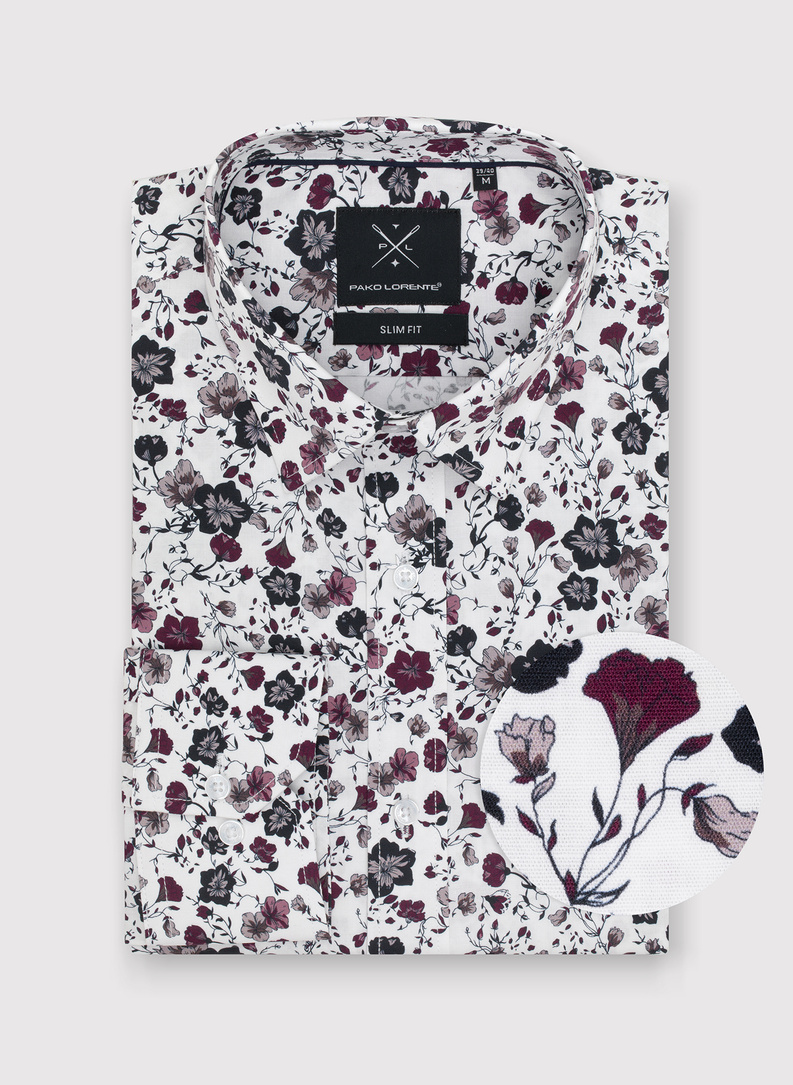 Koszula męska w kwiaty