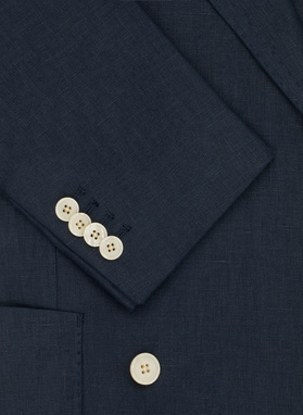 Lniana marynarka dwurzędowa