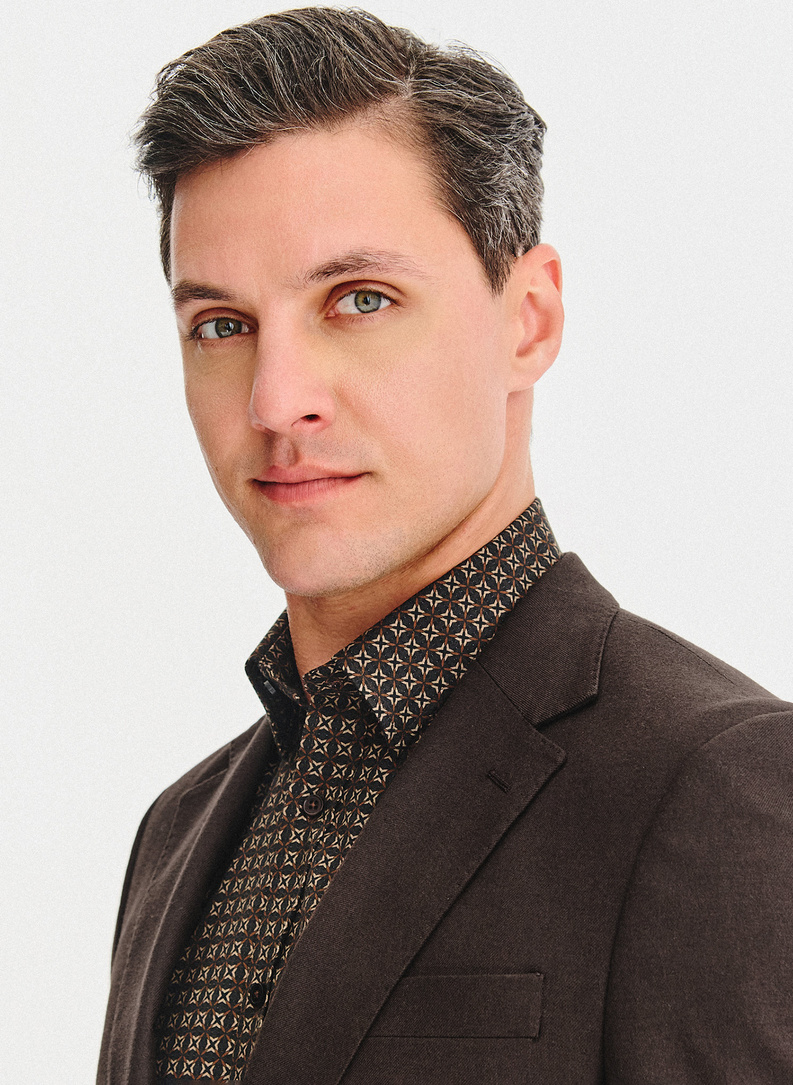 Brązowa marynarka męska