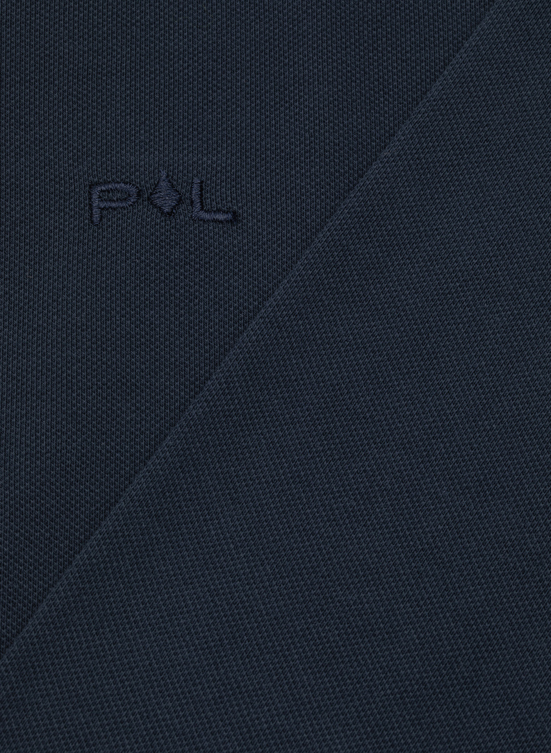 Granatowe polo longsleeve