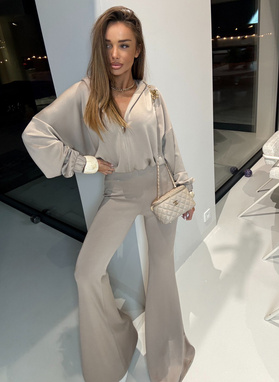 Komplet damski ENO w kolorze beżowym