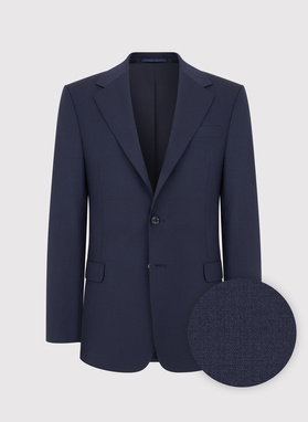 Wełniana marynarka garniturowa w kolorze granatowym